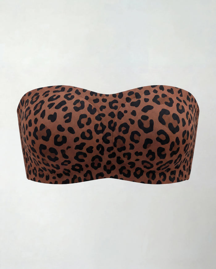 BareSculpt Strapless Invisible Bra - Brown Leopard