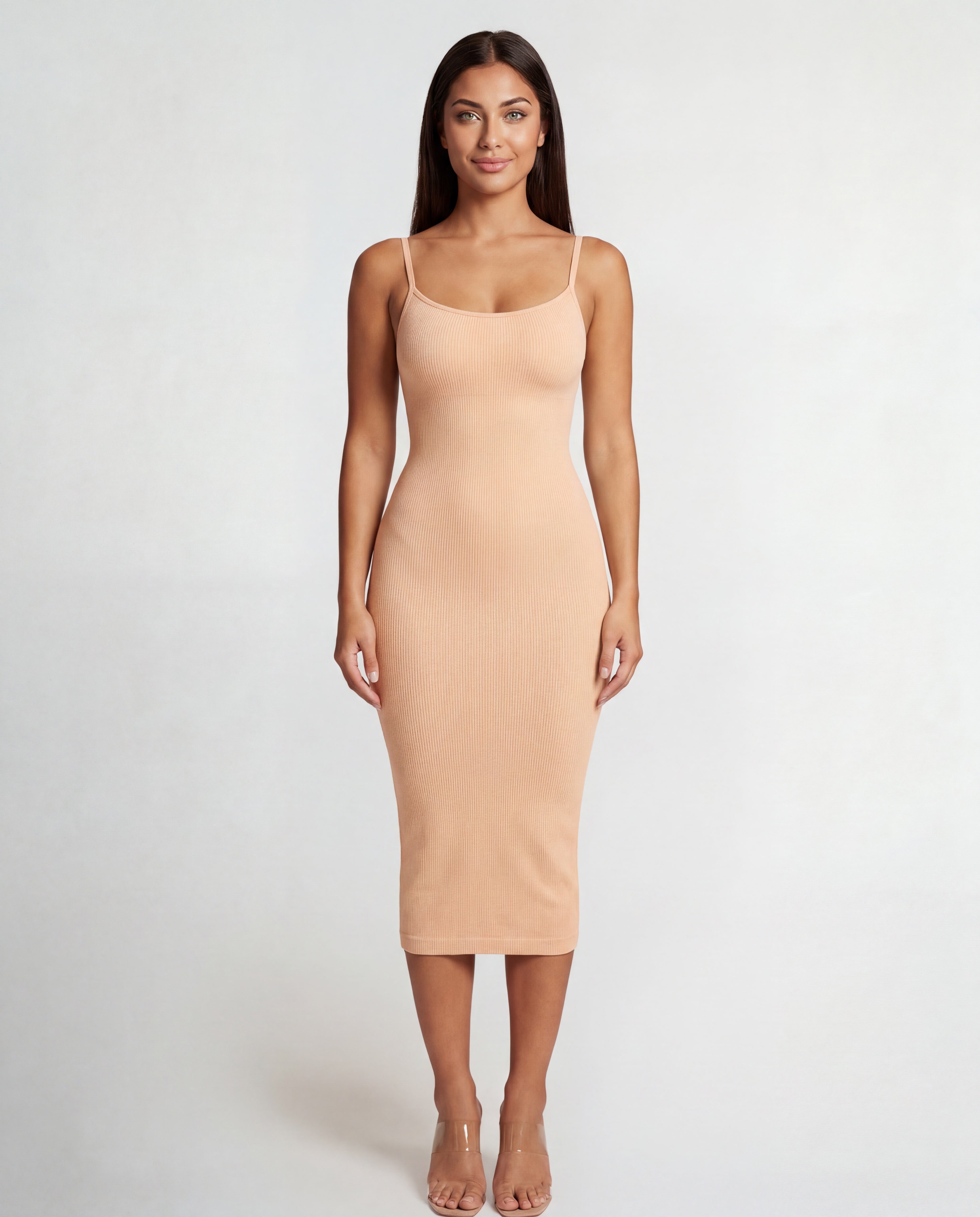sculptdress-peach-fur